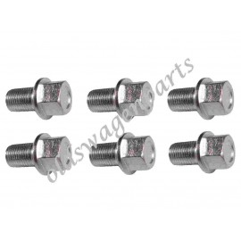 set de 6 boulons de roue a appuis bombé tête en 17mm ( 14x1,5 ) idéal monter les adaptateurs réf 37930 