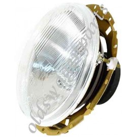 phare avant HELLA avec cerclage chromé 3 vis pour ampoule à culot CE