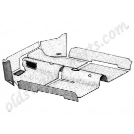kit moquette intérieur noire cabriolet 56-68