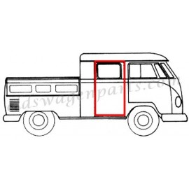 joint de porte arr latéral pick up double cabine T2 58-67