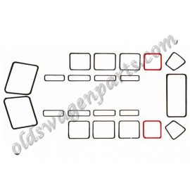joint de lunette arr 8/68-4/79 et pick-up 68- (cal-look) WCM