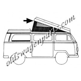 toile de T2 westfalia 73- couleur "GOLD" 3 vitres à zips
